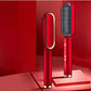 2-in-1 Hair Straightener & Curling Tong - Hot Comb, Negative Ion Dual-Purpose Electric Hair Brush with Intelligent Temperature Control
