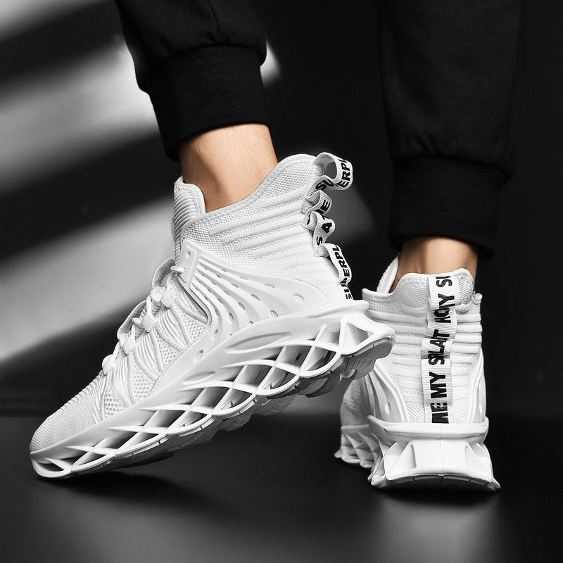 Men’s Casual Sports Fashion Shoes – Stylish Fly-Weave Sneakers with Comfortable TPU Sole