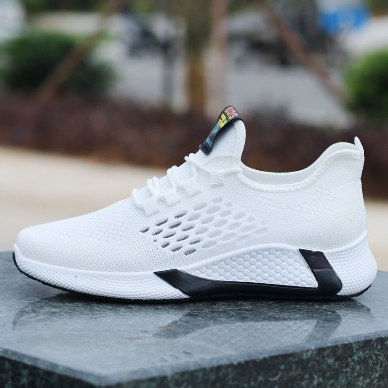 Men’s Breathable Sports Shoes – Lightweight Mesh Casual Running Shoes with Non-Slip Rubber Sole & Comfortable Insole