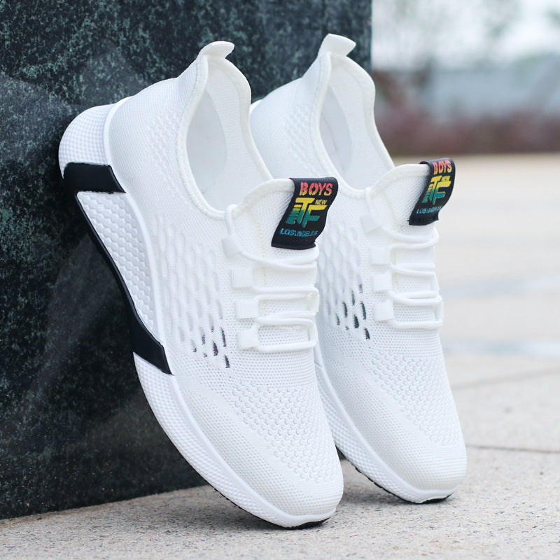 Men’s Breathable Sports Shoes – Lightweight Mesh Casual Running Shoes with Non-Slip Rubber Sole & Comfortable Insole