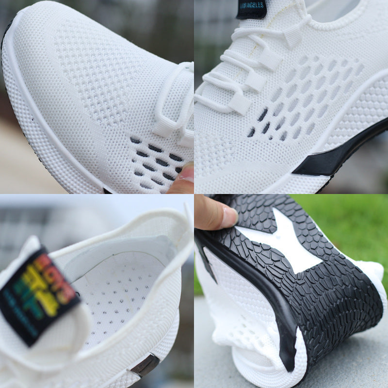 Men’s Breathable Sports Shoes – Lightweight Mesh Casual Running Shoes with Non-Slip Rubber Sole & Comfortable Insole
