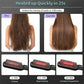 2-in-1 Hair Straightener & Curling Tong - Hot Comb, Negative Ion Dual-Purpose Electric Hair Brush with Intelligent Temperature Control