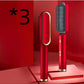 2-in-1 Hair Straightener & Curling Tong - Hot Comb, Negative Ion Dual-Purpose Electric Hair Brush with Intelligent Temperature Control