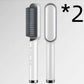 2-in-1 Hair Straightener & Curling Tong - Hot Comb, Negative Ion Dual-Purpose Electric Hair Brush with Intelligent Temperature Control