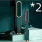 2-in-1 Hair Straightener & Curling Tong - Hot Comb, Negative Ion Dual-Purpose Electric Hair Brush with Intelligent Temperature Control