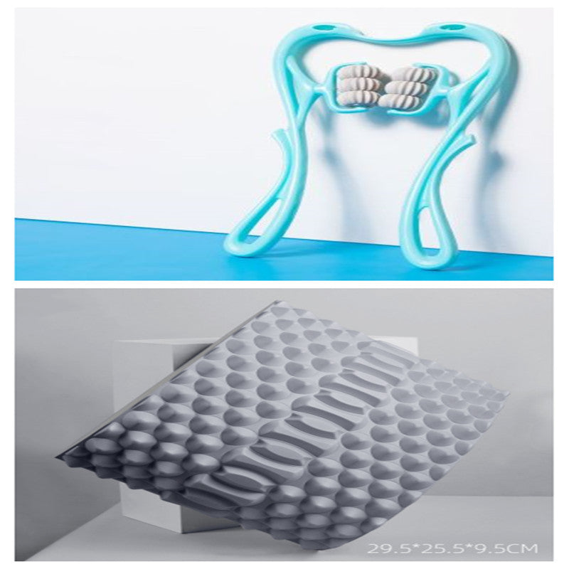 Multifunctional Manual Six-Wheel Neck Massager - Rolling Massage Tool to Relieve Neck Stiffness, Muscle Pain & Improve Circulation