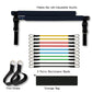 Portable Fitness Yoga Pilates Bar with Resistance Bands – Elastic Bodybuilding Trainer for Home Workout