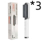 2-in-1 Hair Straightener & Curling Tong - Hot Comb, Negative Ion Dual-Purpose Electric Hair Brush with Intelligent Temperature Control