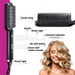 2-in-1 Hair Straightener & Curling Tong - Hot Comb, Negative Ion Dual-Purpose Electric Hair Brush with Intelligent Temperature Control