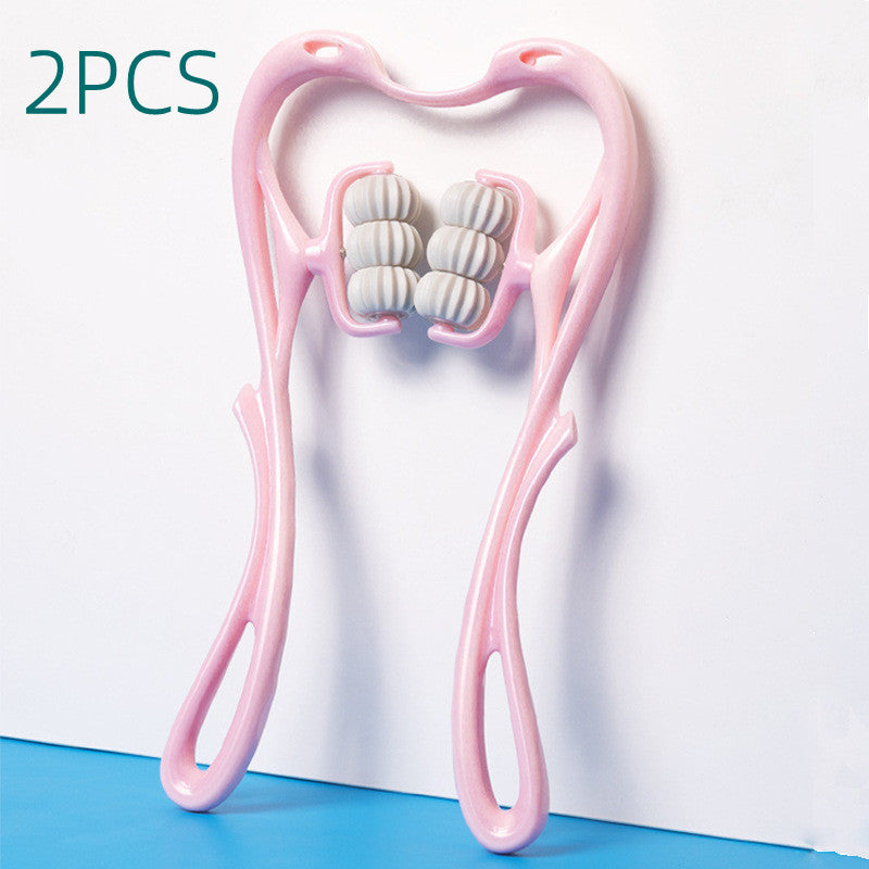 Multifunctional Manual Six-Wheel Neck Massager - Rolling Massage Tool to Relieve Neck Stiffness, Muscle Pain & Improve Circulation