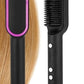 2-in-1 Hair Straightener & Curling Tong - Hot Comb, Negative Ion Dual-Purpose Electric Hair Brush with Intelligent Temperature Control