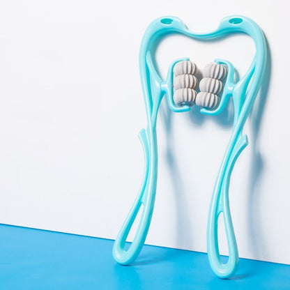 Multifunctional Manual Six-Wheel Neck Massager - Rolling Massage Tool to Relieve Neck Stiffness, Muscle Pain & Improve Circulation