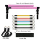 Portable Fitness Yoga Pilates Bar with Resistance Bands – Elastic Bodybuilding Trainer for Home Workout