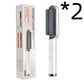 2-in-1 Hair Straightener & Curling Tong - Hot Comb, Negative Ion Dual-Purpose Electric Hair Brush with Intelligent Temperature Control