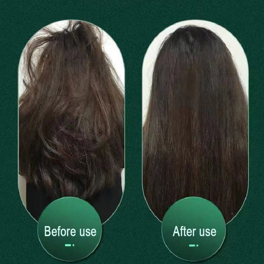 2-in-1 Hair Straightener & Curling Tong - Hot Comb, Negative Ion Dual-Purpose Electric Hair Brush with Intelligent Temperature Control